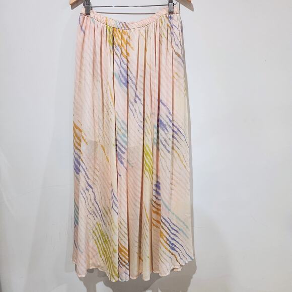 Free People Pink True To You Maxi Skirt Size Medium Boho Fairy Whimsical Hippie - Picture 3 of 12